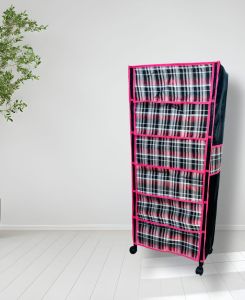 Portable Fabric Wardrobe Storage Rack