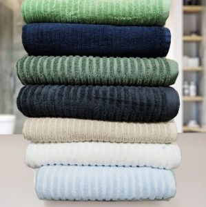 Ribbed Cotton Luxury Bath Towel