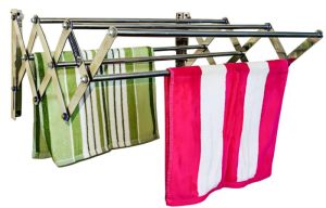 Wall Mounted Foldable Steel Cloth Drying Rack