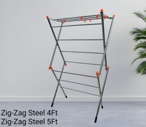 Zig-Zag Foldable Steel Drying Stand