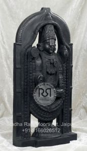 Black Marble Tirupati Balaji Statue