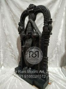 Black Marble Tirupati Balaji Statue