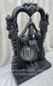 Tirupati Balaji Black Marble Moorti