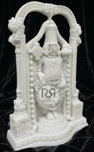 White Marble Tirupati Balaji Moorti