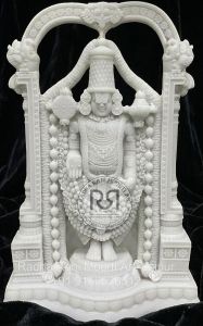 White Marble Tirupati Balaji Moorti