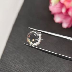 Round Shape Rose Cut Lab Grown Diamond For Making Fine Jewelry