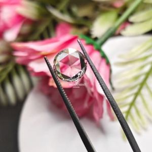 Round Shape Rose Cut Lab Grown Diamond For Making Fine Jewelry