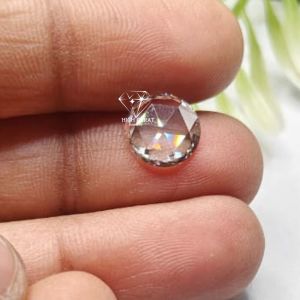 Round Shape Rose Cut Lab Grown Diamond For Making Fine Jewelry