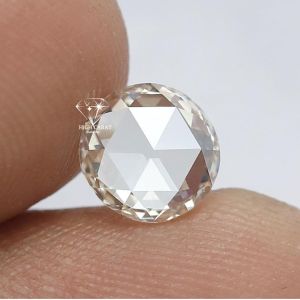 Round Shape Rose Cut Lab Grown Diamond For Making Fine Jewelry