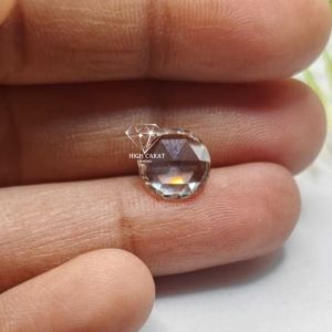 Round Shape Rose Cut Lab Grown Diamond For Making Fine Jewelry