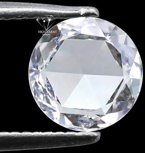 Round Shape Rose Cut Lab Grown Diamond For Making Fine Jewelry
