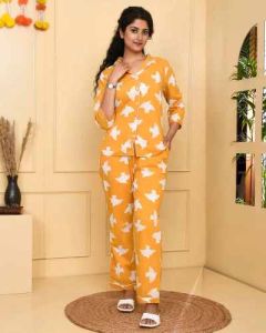 Girls Cotton Night Suit Set