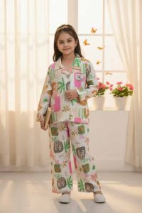 Kids Printed Cotton Nightwear Set