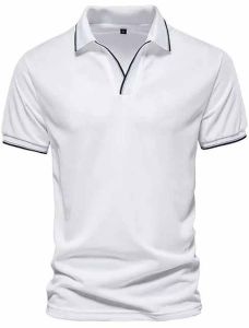 Men Polo Neck Cotton T Shirt