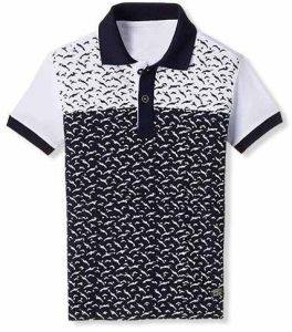 Men Printed Collar T Shirt