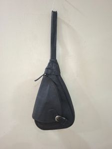 Black Leather Cross Body Bag