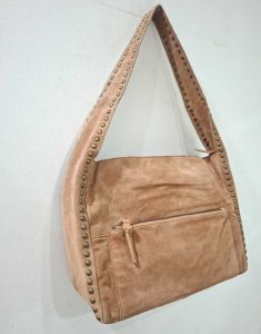 Brown Leather Suede Bag