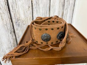 Brown Vintage Coach Leather Belt