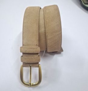 Casual Wear Mens Beige Leather Belt