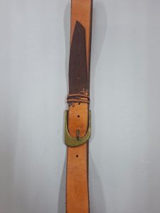 Elegant Mens Tan Brown Leather Belt