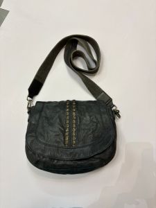 Ladies Black Leather Sling Bag