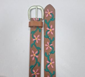 Ladies Leather Embroidery Premium Quality Belt
