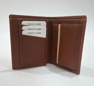 Mens BI-fold Leather Card Holder