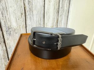 Mens Formal Black Leather Belt