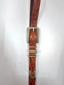 Mens Luxury Brown Leather Belt