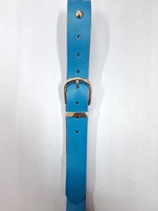 Sky Blue Trendy Mens Leather Belt