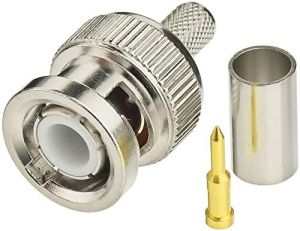 50 Ohm Crimp Type BNC Male Connector
