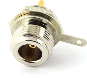 N Female Bulkhead Round Panel Connector