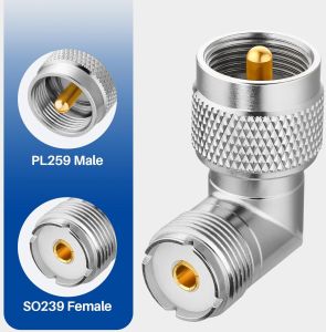 N Female to UHF Right Angle Connector