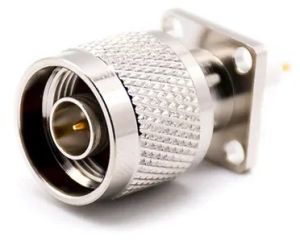 N Male Square Panel Connector