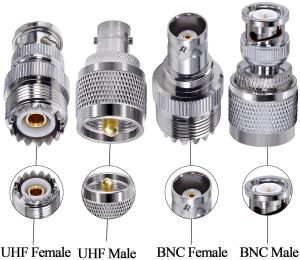 UHF Female to BNC Male Connector