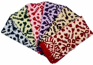 Ladies Artistic Print Mom Batik Nighty Fabric