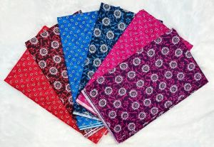 Ladies Designer Batik Print Cotton Nighty Fabric