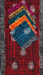 Ladies Double Colour Batik Cotton Nighty Fabric