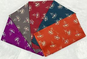 Ladies Elegant Flower Print Cotton Nighty Fabric