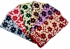 Ladies Floral Print Mom Batik Nighty Fabric