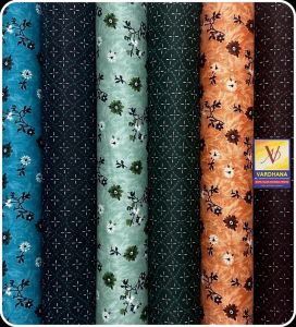 Ladies Floral Printed Cotton Nighty Fabric