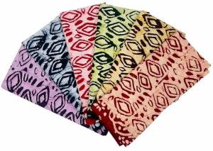 Ladies Geometric Print Mom Batik Nighty Fabric
