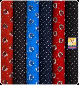 Ladies Indonesia Print Cotton Nighty Fabric Roll