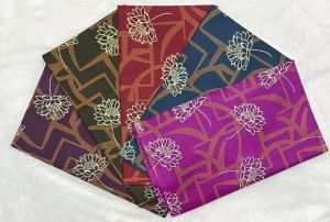 Ladies Lotus Floral Printed Cotton Nighty Fabric