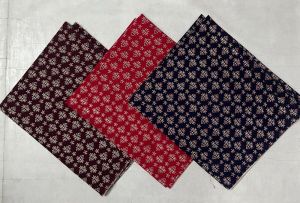 Ladies Mini Butti Batik Cotton Nighty Fabric