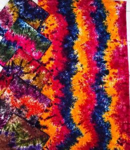 Ladies Multicolor Tie Dye Nighty Fabric