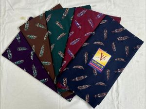 Ladies Procian Feather Printed Cotton Nighty Fabric
