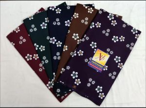 Ladies Rajwadi Flower Printed Cotton Nighty Fabric