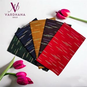 Ladies Rajwadi Gold Diamond Line Printed Cotton Nighty Fabric