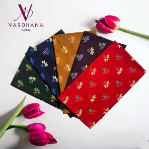 Ladies Rajwadi Gold Printed Cotton Nighty Fabric